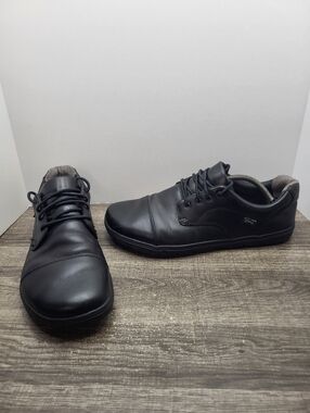 Lems Nine2Five Minimalist Zero Drop Dress Shoe Black Leather EU 46 US Men's 12